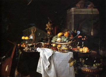 De Still Life Of Dessert Dutch Jan Davidsz de Heem Oil Paintings